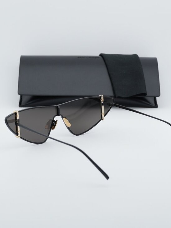 Saint Laurent SL536 001 Rimless Shield Sunglasses - Black main image 10